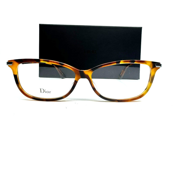 Christian Dior Eyeglasses Dioressence 8 55-13-145 Tortoise Full Rim H10052 - Picture 1 of 12